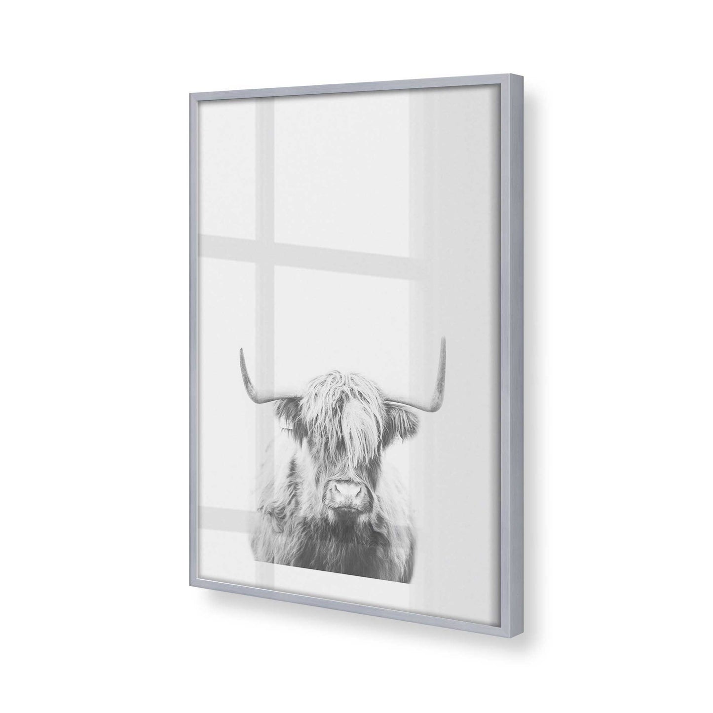 [Color:Polished Chrome], Picture of art in a Polished Chrome frame at an angle