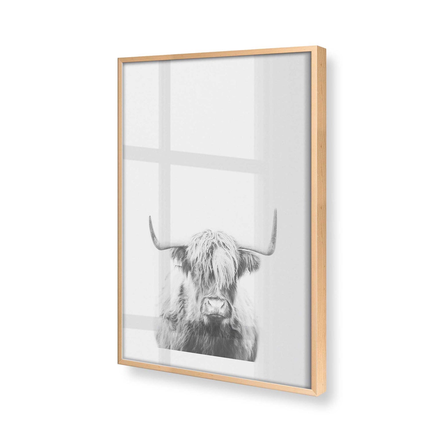 [Color:Raw Maple], Picture of art in a Raw Maple frame at an angle