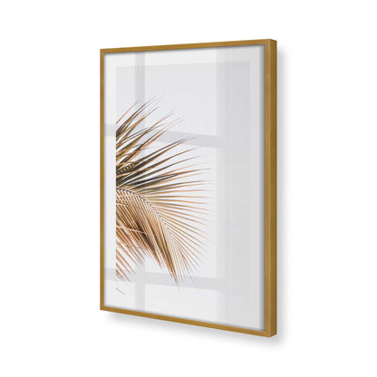 [Color:Polished Gold], Picture of art in a Polished Gold frame at an angle