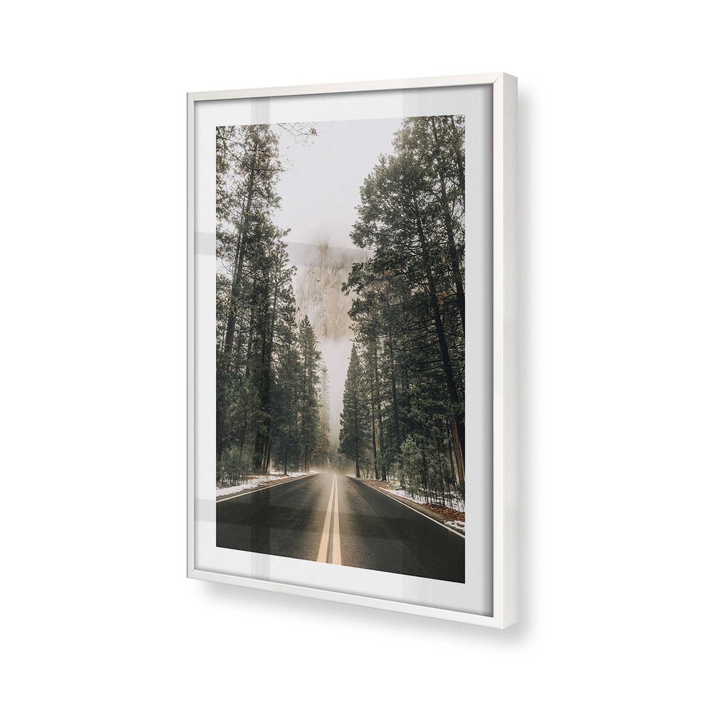 [Color:Opaque White], Picture of art in a Opaque White frame at an angle