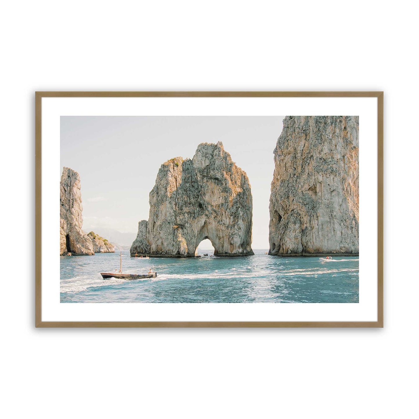 [Color:Brushed Gold], Picture of art in a Brushed Gold frame