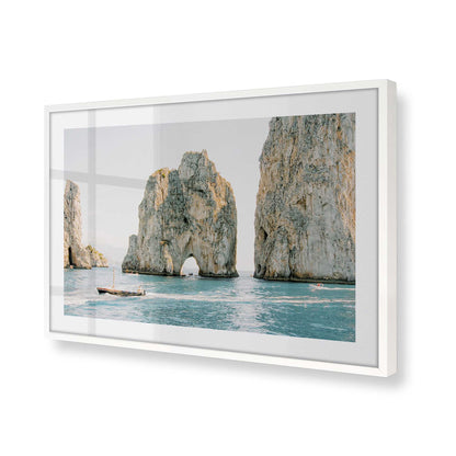 [Color:Opaque White], Picture of art in a Opaque White frame at an angle
