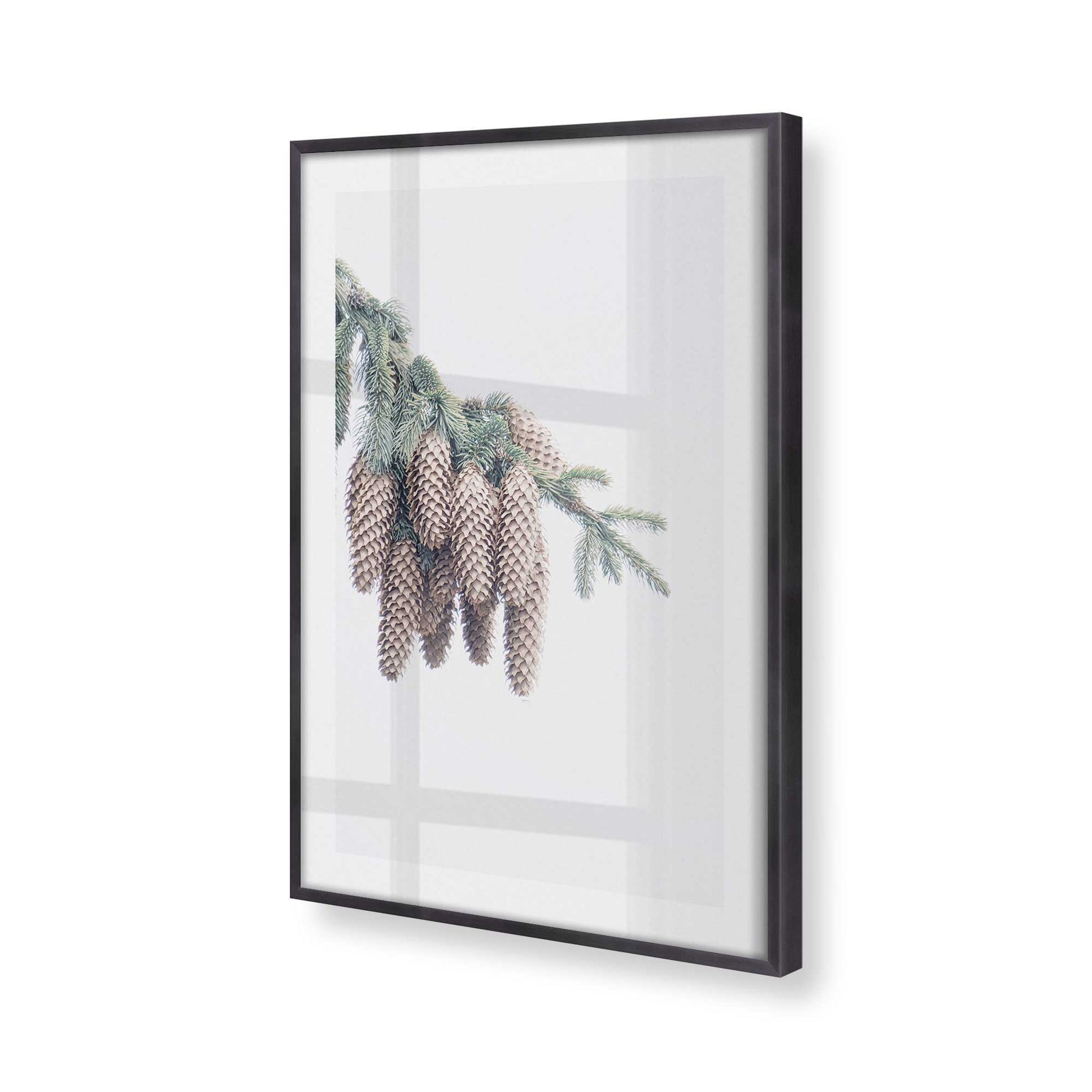 [Color:Weathered Zinc], Picture of art in a Weathered Zinc frame at an angle
