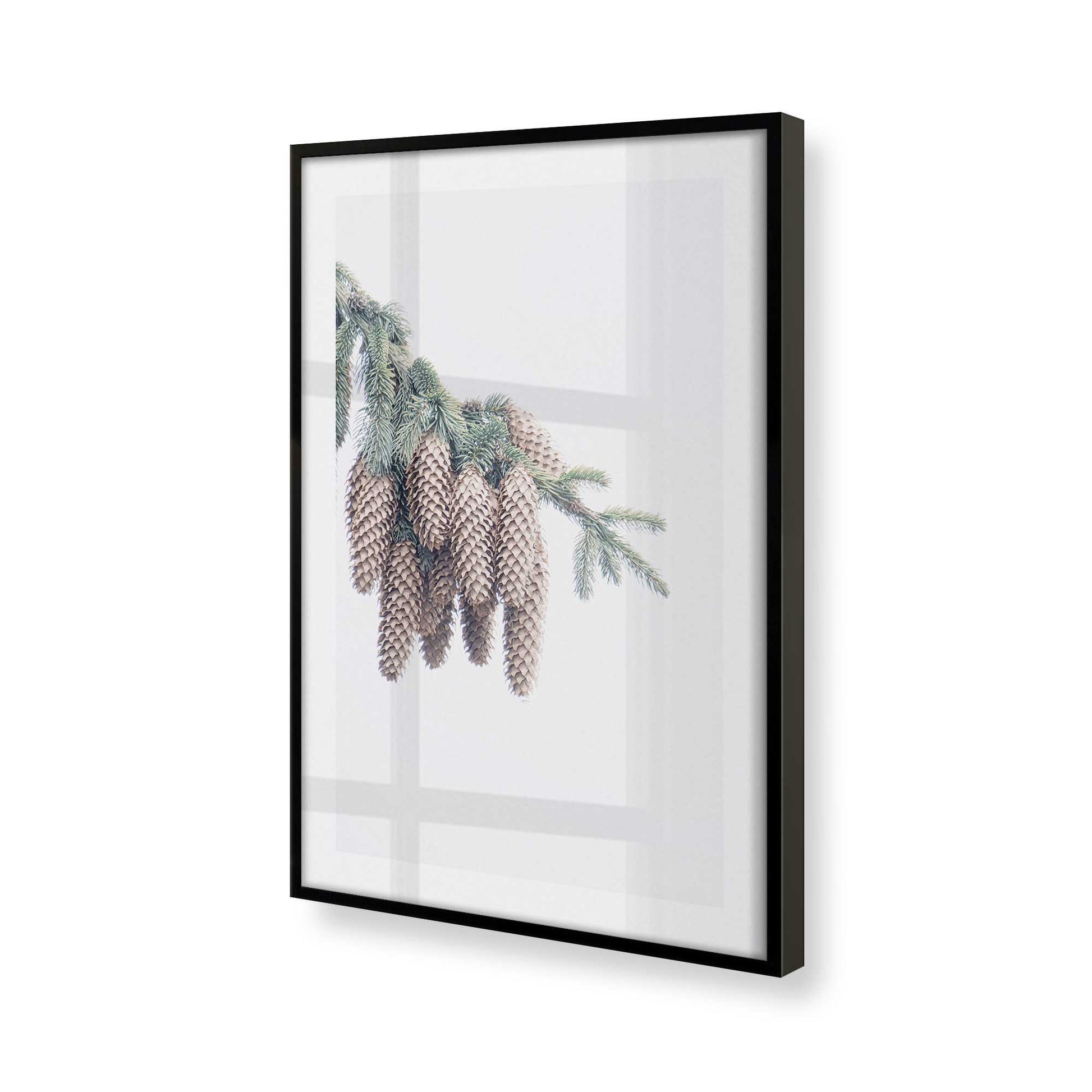 [Color:Satin Black], Picture of art in a Satin Black frame at an angle