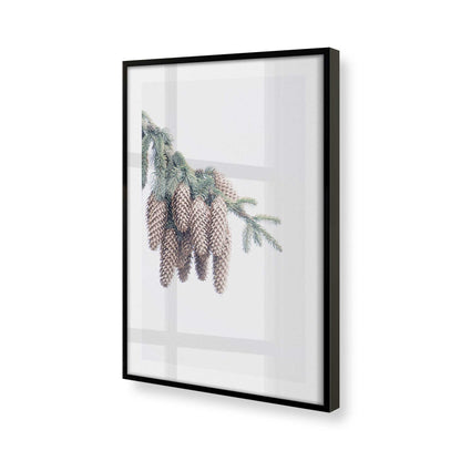 [Color:Satin Black], Picture of art in a Satin Black frame at an angle