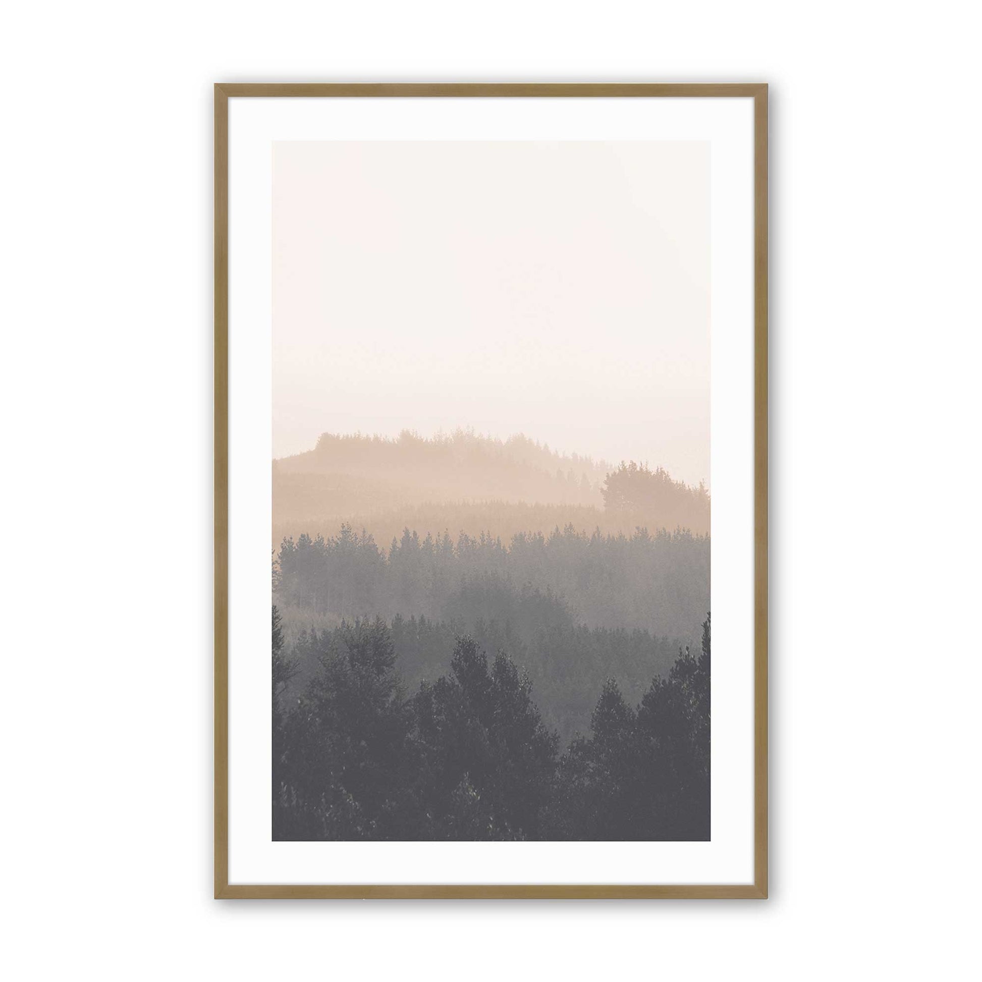 [Color:Brushed Gold], Picture of art in a Brushed Gold frame
