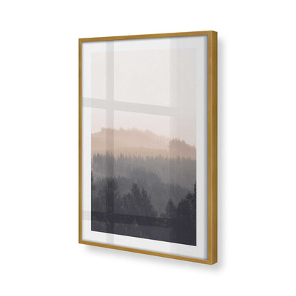 [Color:Polished Gold], Picture of art in a Polished Gold frame at an angle
