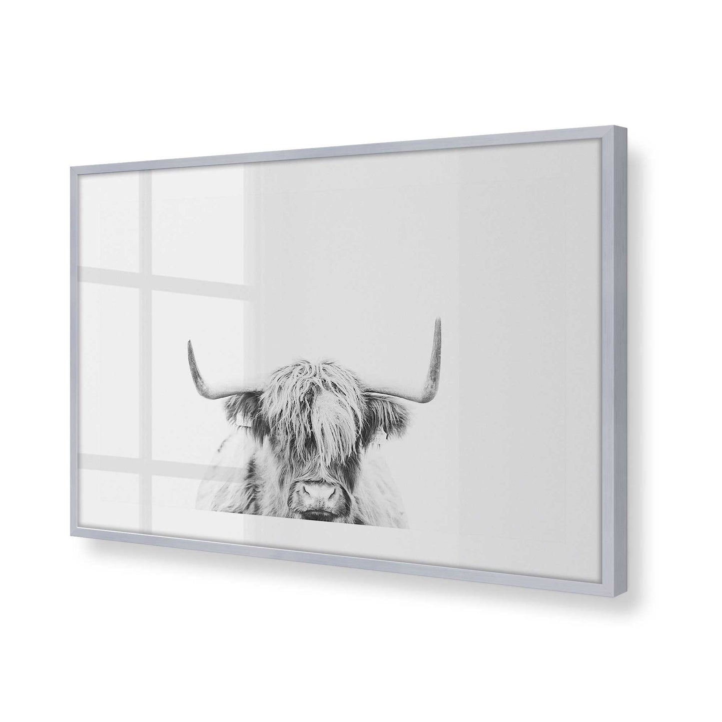 [Color:Polished Chrome], Picture of art in a Polished Chrome frame at an angle