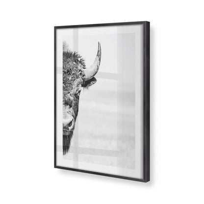 [Color:Weathered Zinc], Picture of art in a Weathered Zinc frame at an angle