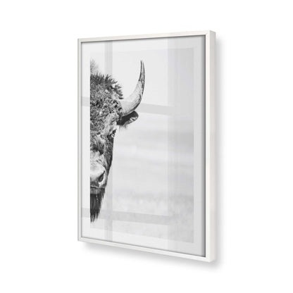 [Color:Opaque White], Picture of art in a Opaque White frame at an angle