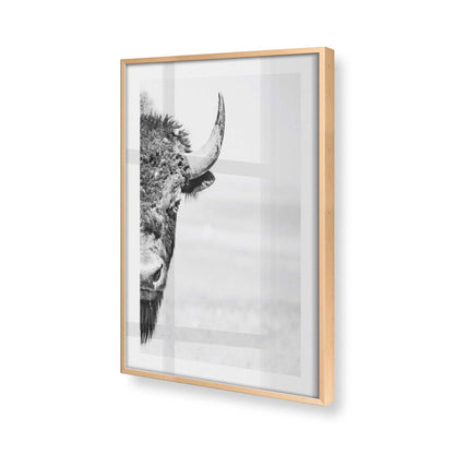 [Color:Raw Maple], Picture of art in a Raw Maple frame at an angle