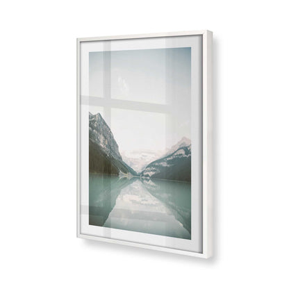 [Color:Opaque White], Picture of art in a Opaque White frame at an angle