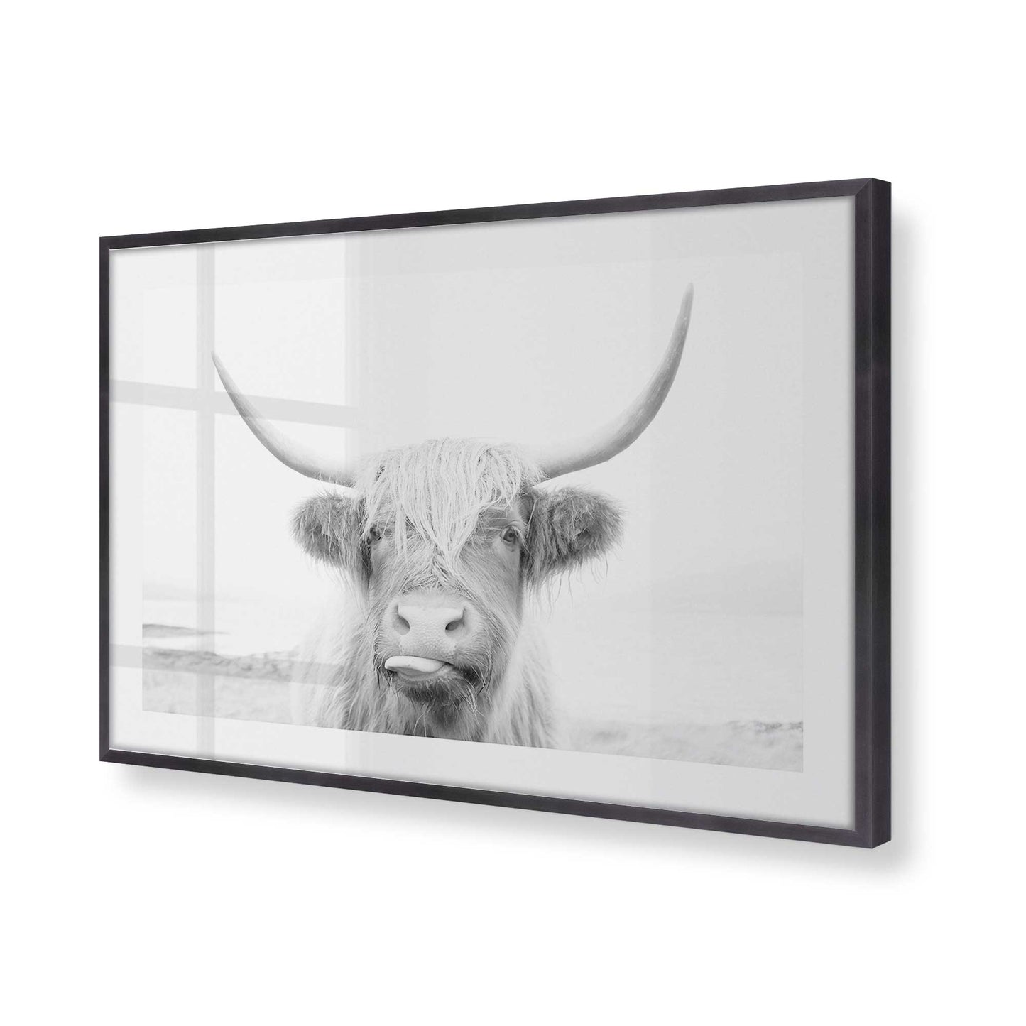 [Color:Weathered Zinc], Picture of art in a Weathered Zinc frame at an angle