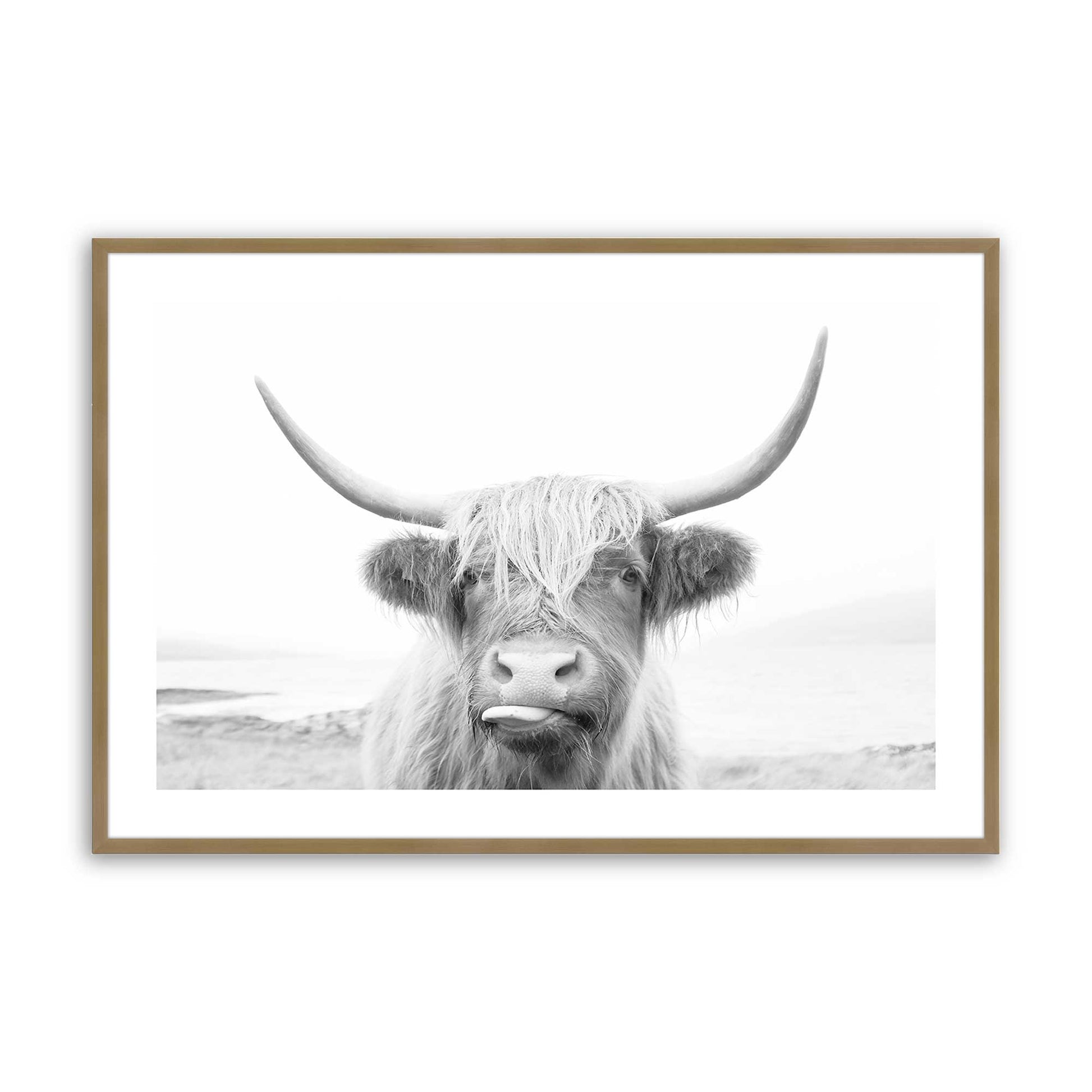 [Color:Brushed Gold], Picture of art in a Brushed Gold frame