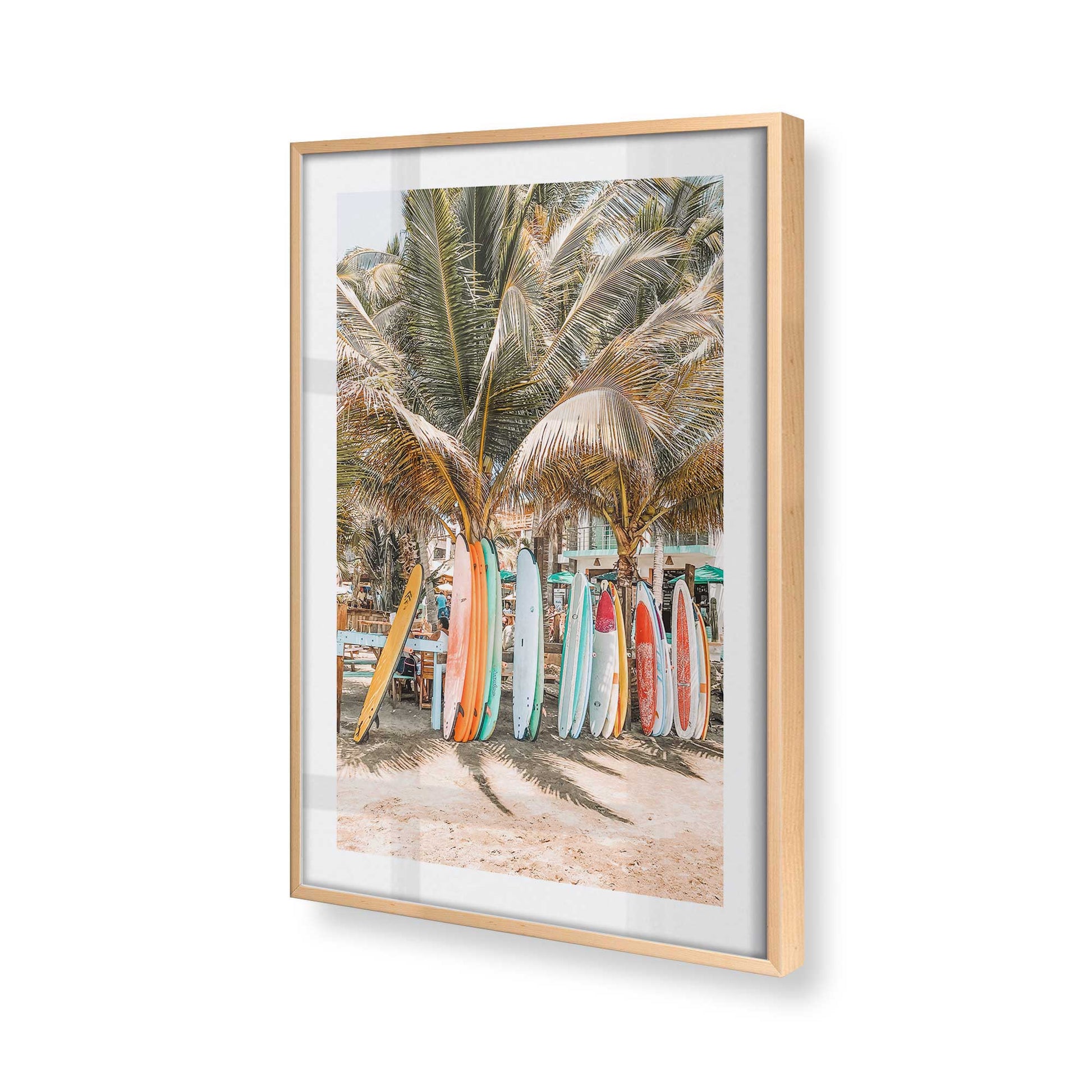 [Color:Raw Maple], Picture of art in a Raw Maple frame at an angle