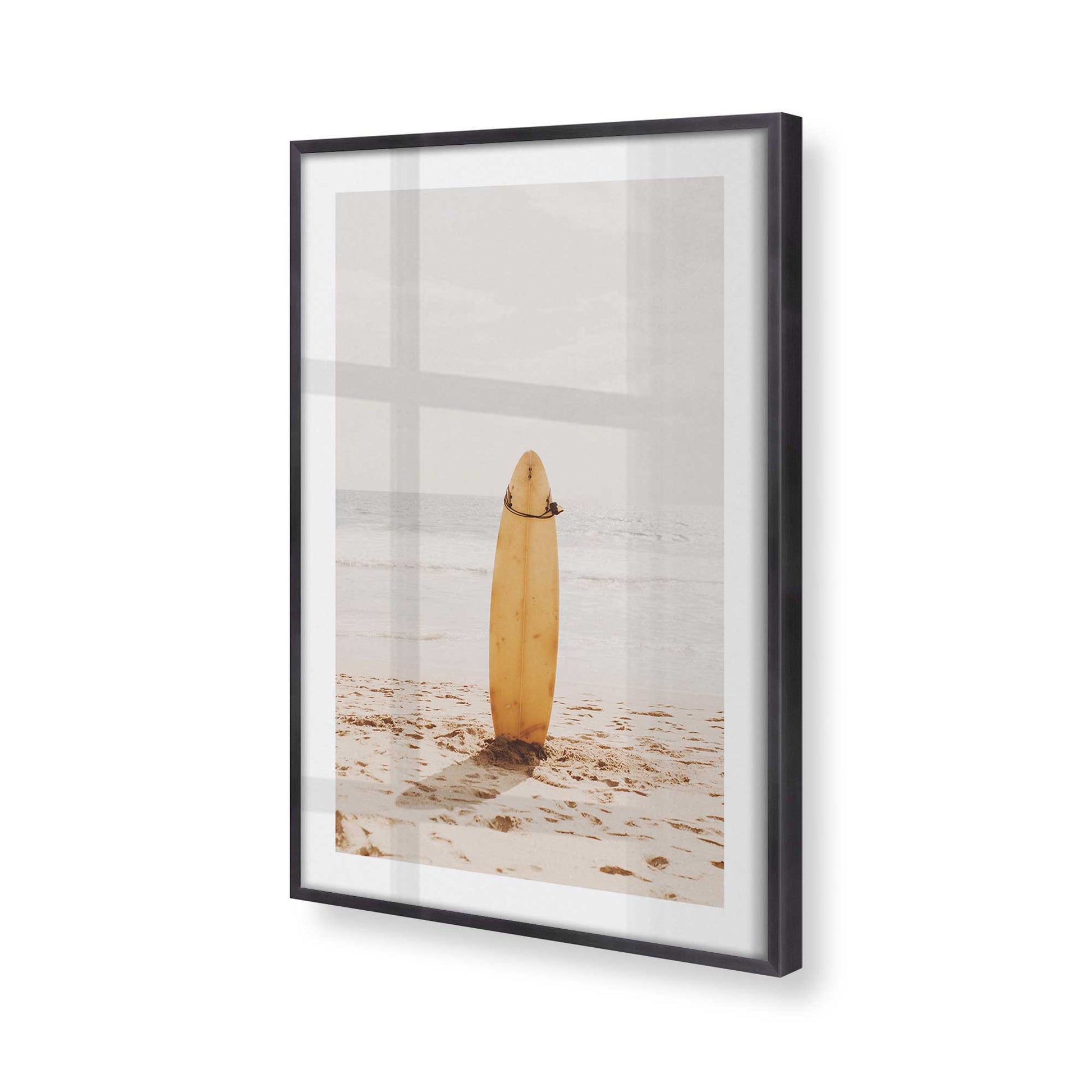 [Color:Weathered Zinc], Picture of art in a Weathered Zinc frame at an angle
