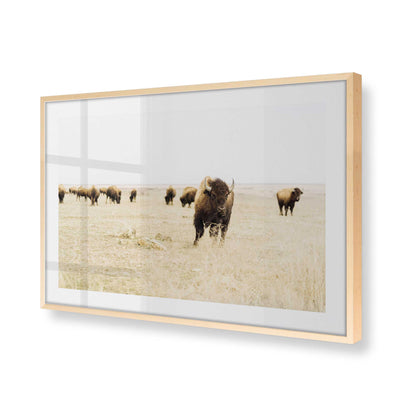 [Color:Raw Maple], Picture of art in a Raw Maple frame at an angle