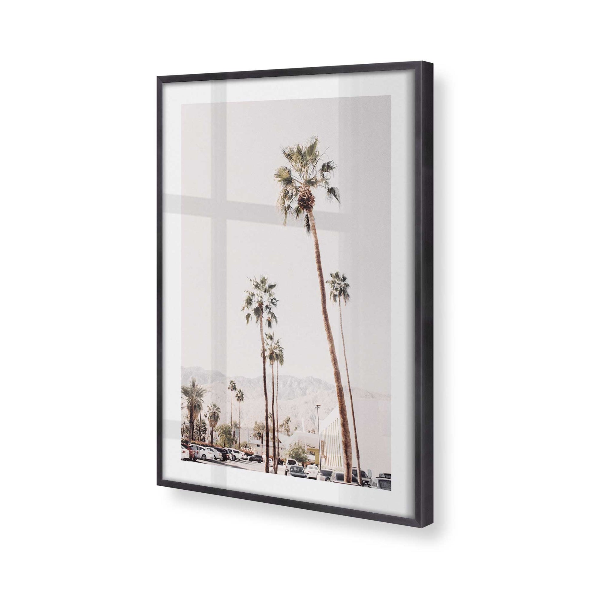[Color:Weathered Zinc], Picture of art in a Weathered Zinc frame at an angle