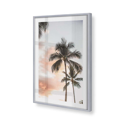 [Color:Polished Chrome], Picture of art in a Polished Chrome frame at an angle