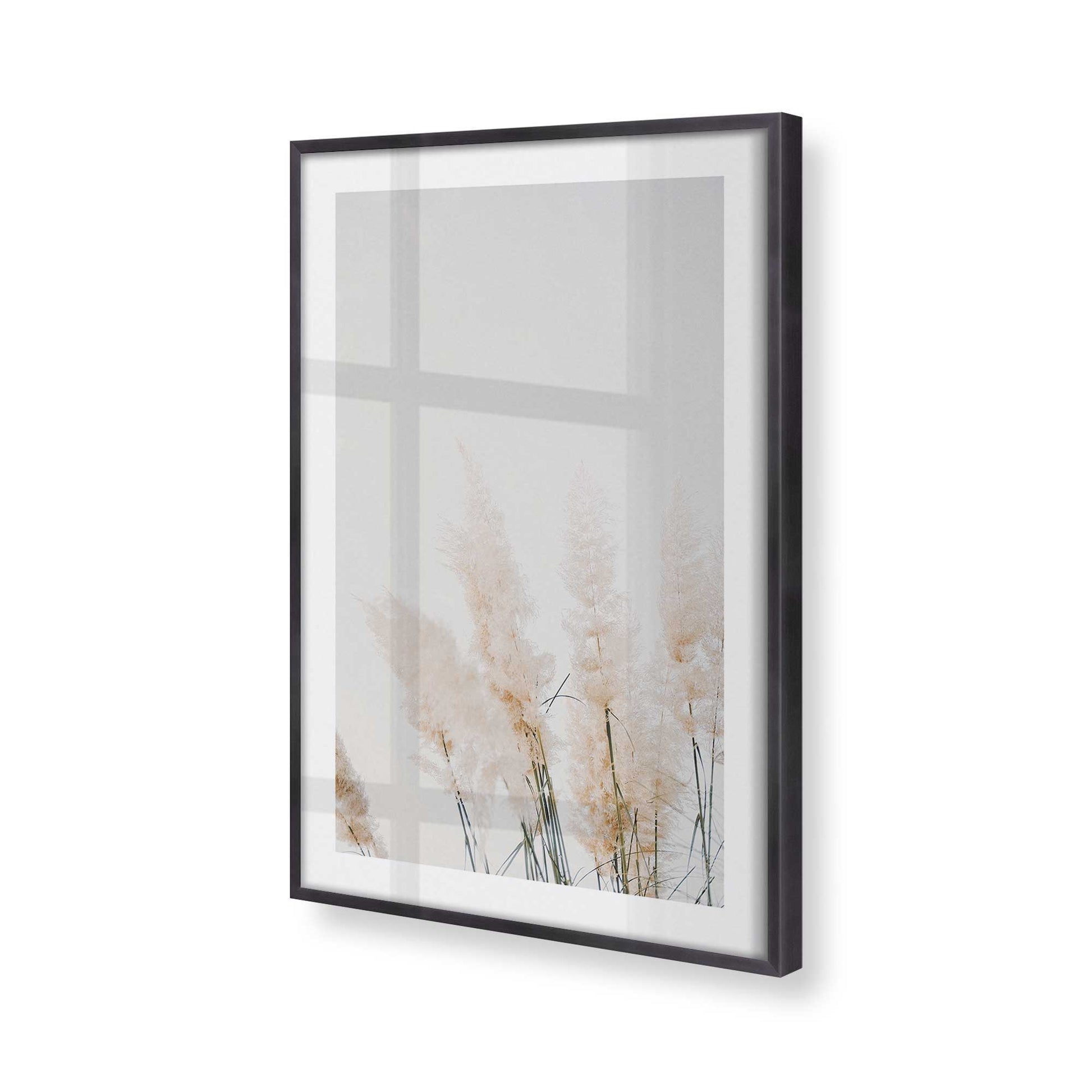 [Color:Weathered Zinc], Picture of art in a Weathered Zinc frame at an angle
