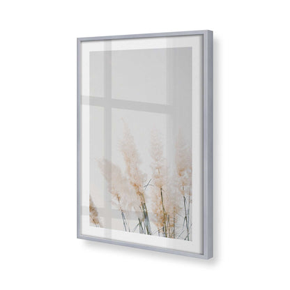 [Color:Polished Chrome], Picture of art in a Polished Chrome frame at an angle