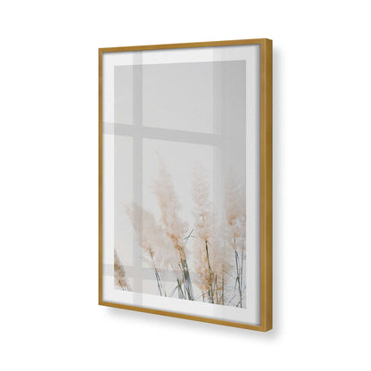 [Color:Polished Gold], Picture of art in a Polished Gold frame at an angle