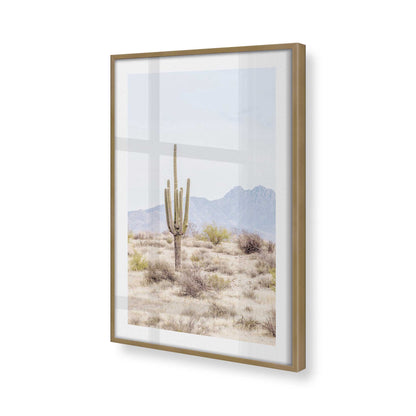 [Color:Brushed Gold], Picture of art in a Brushed Gold frame at an angle
