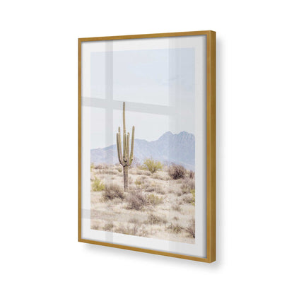 [Color:Polished Gold], Picture of art in a Polished Gold frame at an angle