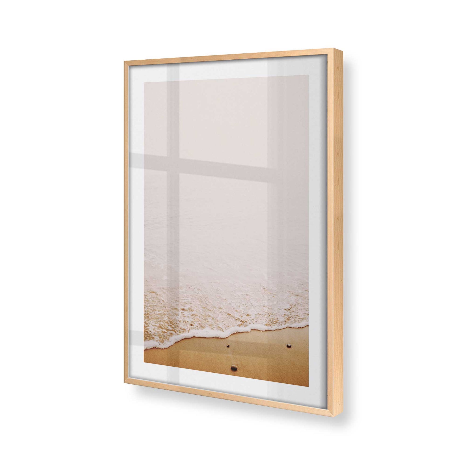 [Color:Raw Maple], Picture of art in a Raw Maple frame at an angle