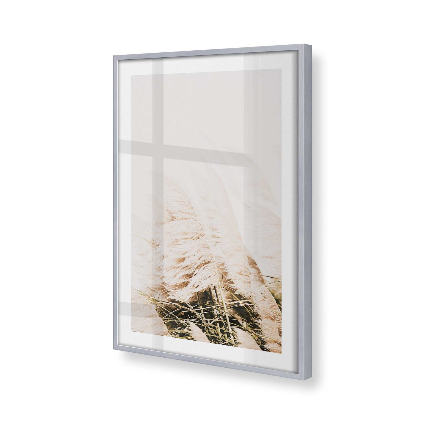 [Color:Polished Chrome], Picture of art in a Polished Chrome frame at an angle