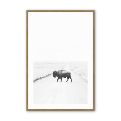 [Color:Brushed Gold], Picture of art in a Brushed Gold frame