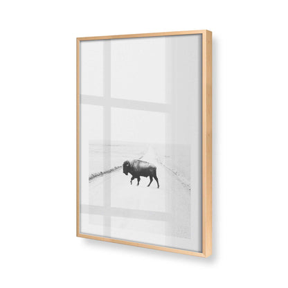 [Color:Raw Maple], Picture of art in a Raw Maple frame at an angle