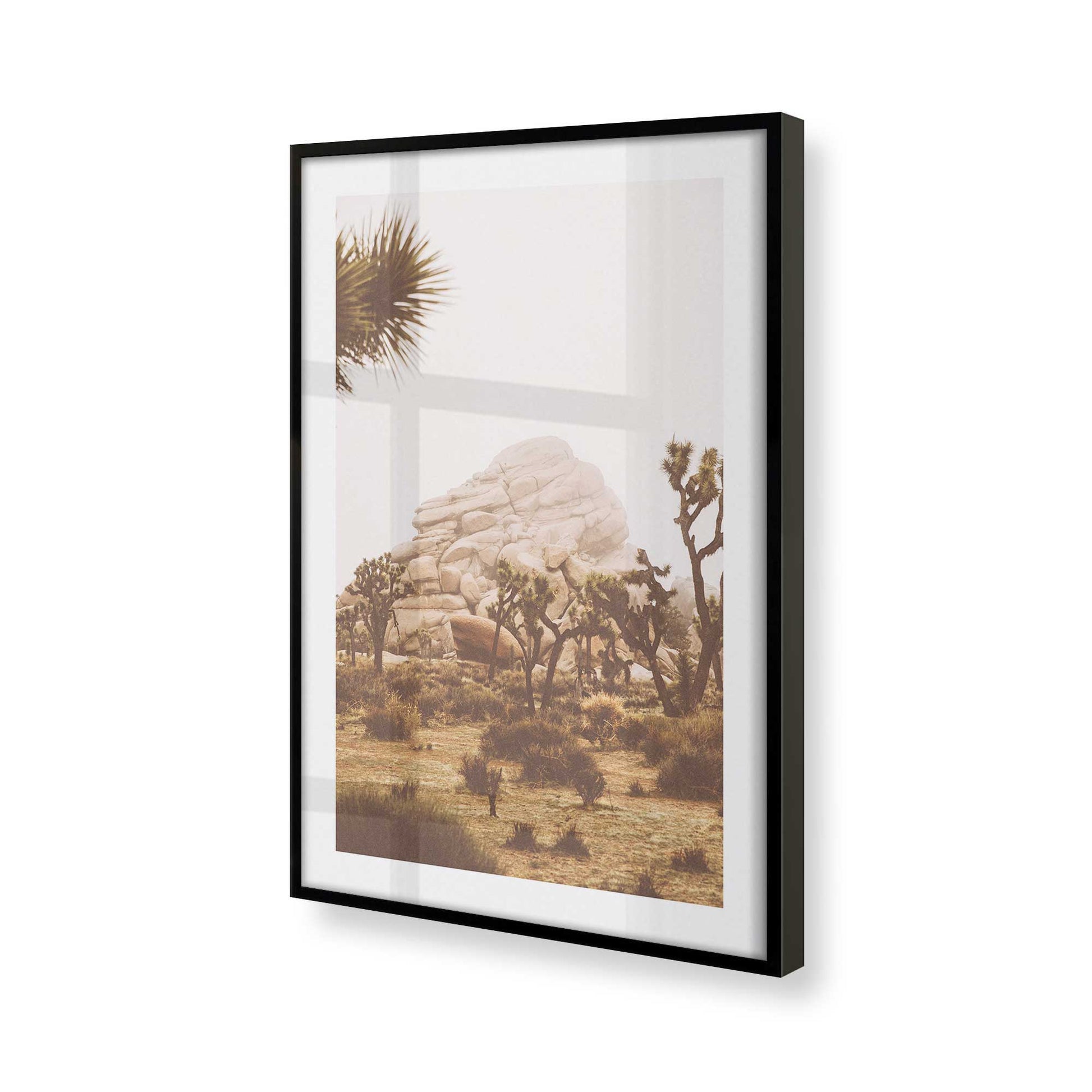 [Color:Satin Black], Picture of art in a Satin Black frame at an angle