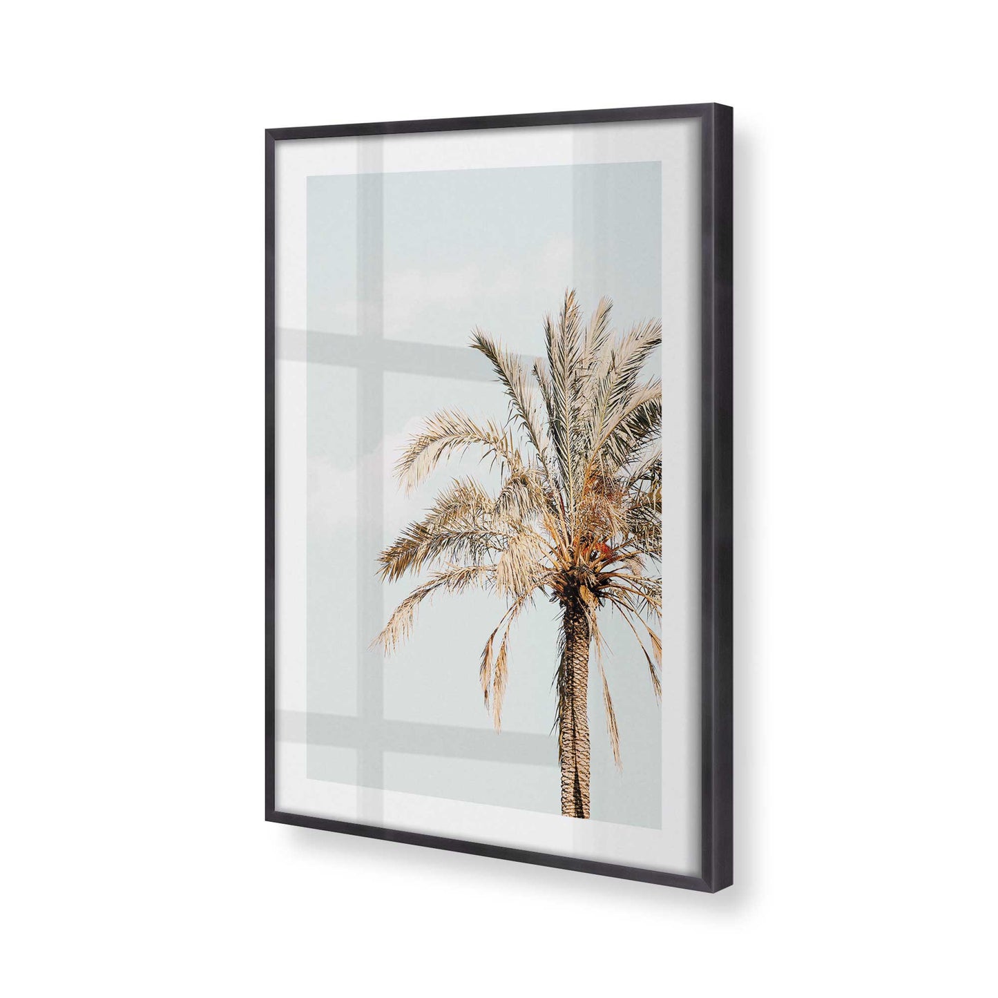 [Color:Weathered Zinc], Picture of art in a Weathered Zinc frame at an angle