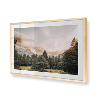 [Color:Raw Maple], Picture of art in a Raw Maple frame at an angle