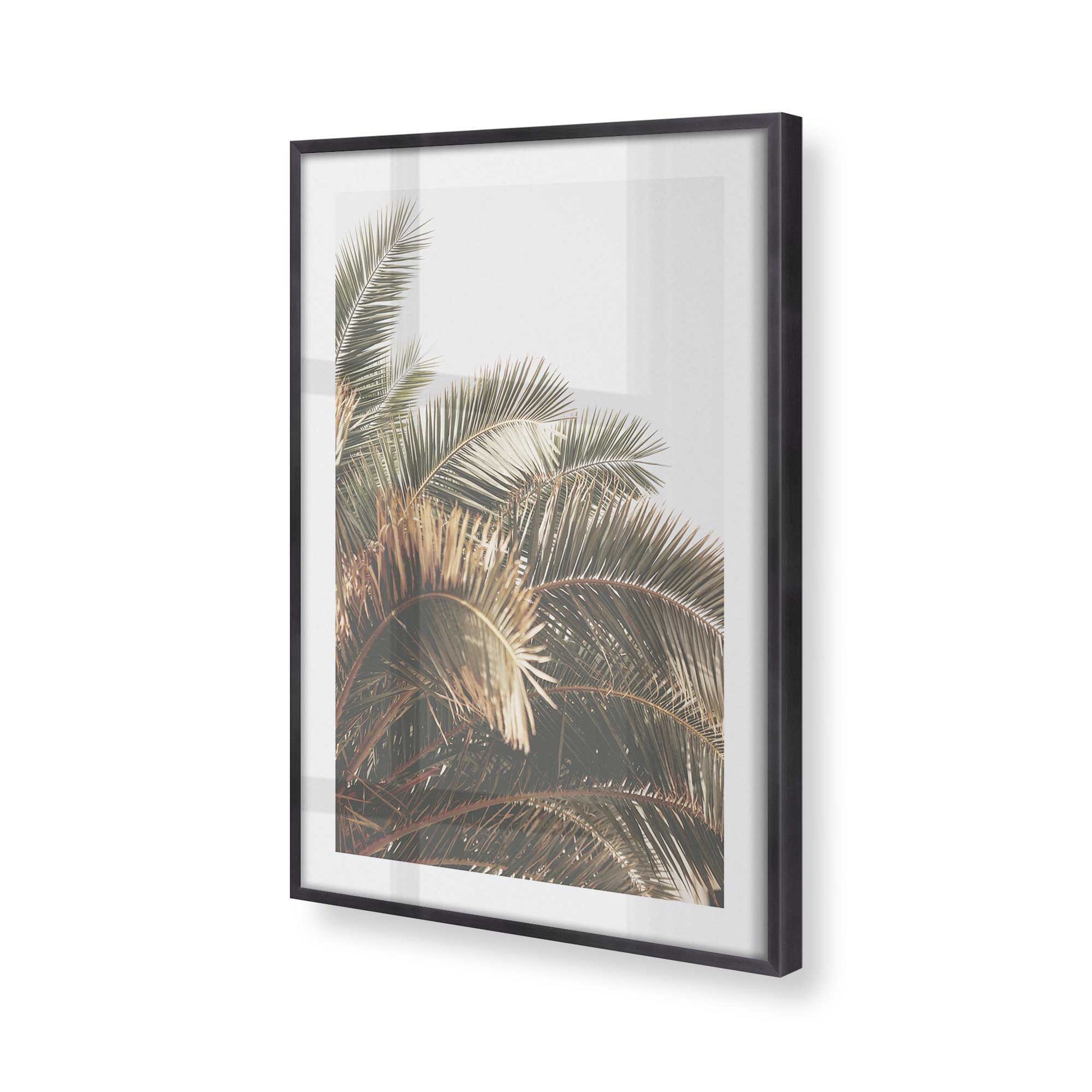 [Color:Weathered Zinc], Picture of art in a Weathered Zinc frame at an angle
