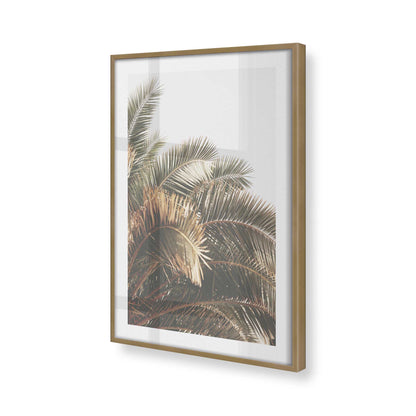 [Color:Brushed Gold], Picture of art in a Brushed Gold frame at an angle