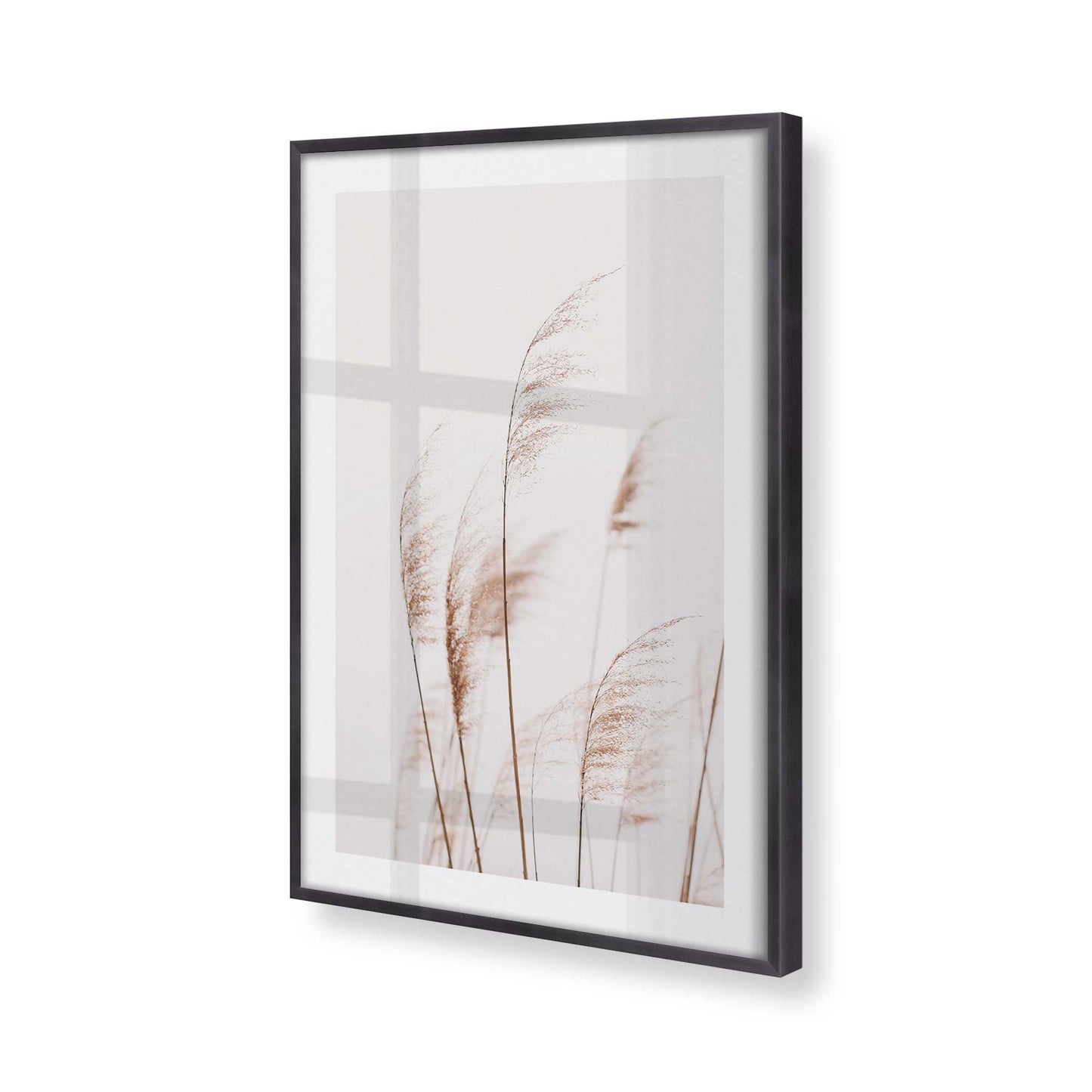 [Color:Weathered Zinc], Picture of art in a Weathered Zinc frame at an angle