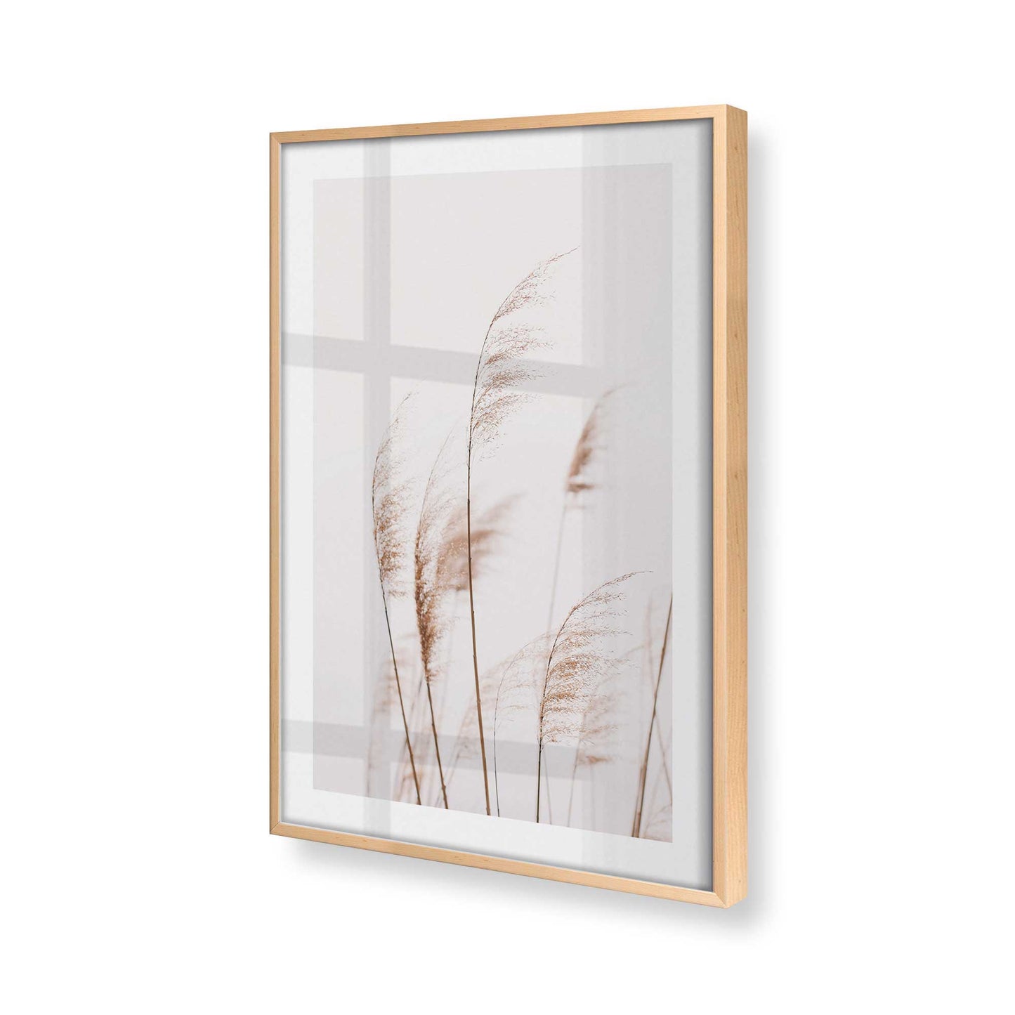 [Color:Raw Maple], Picture of art in a Raw Maple frame at an angle