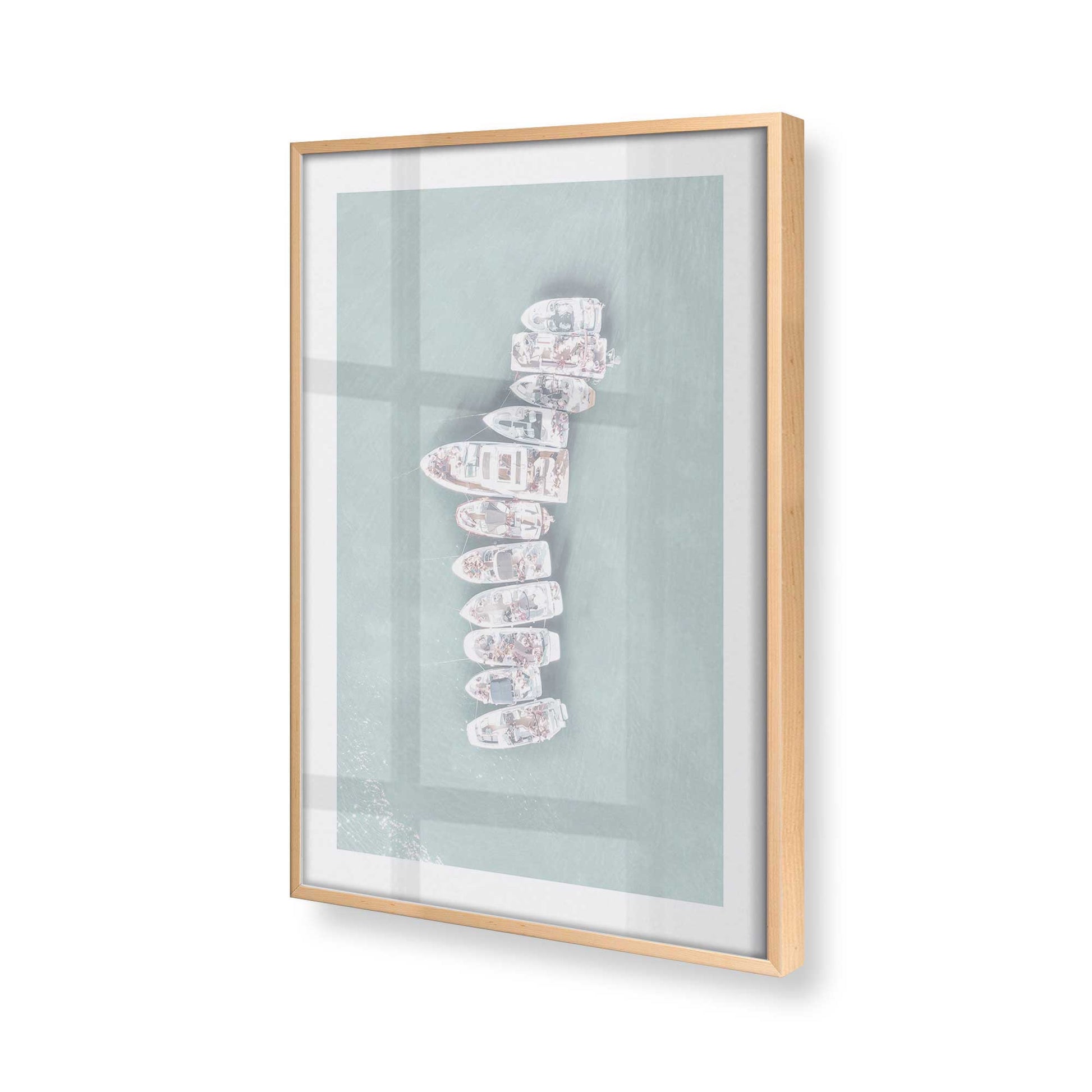 [Color:Raw Maple], Picture of art in a Raw Maple frame at an angle