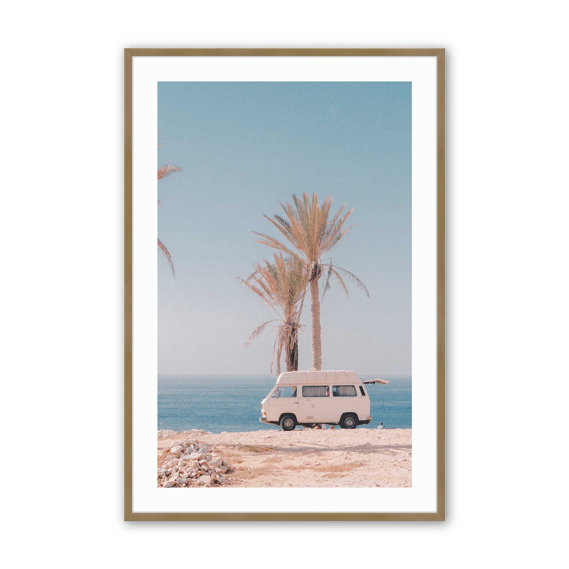 [Color:Brushed Gold], Picture of art in a Brushed Gold frame