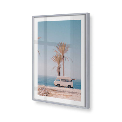 [Color:Polished Chrome], Picture of art in a Polished Chrome frame at an angle