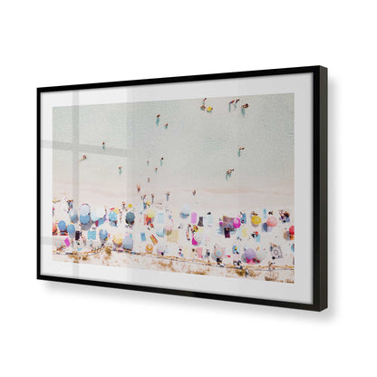 [Color:Satin Black], Picture of art in a Satin Black frame of the corner