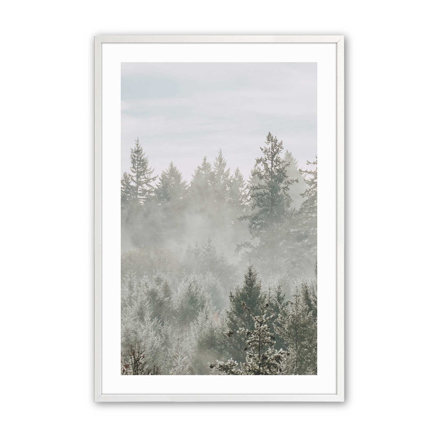 [Color:Opaque White], Picture of art in a Opaque White frame