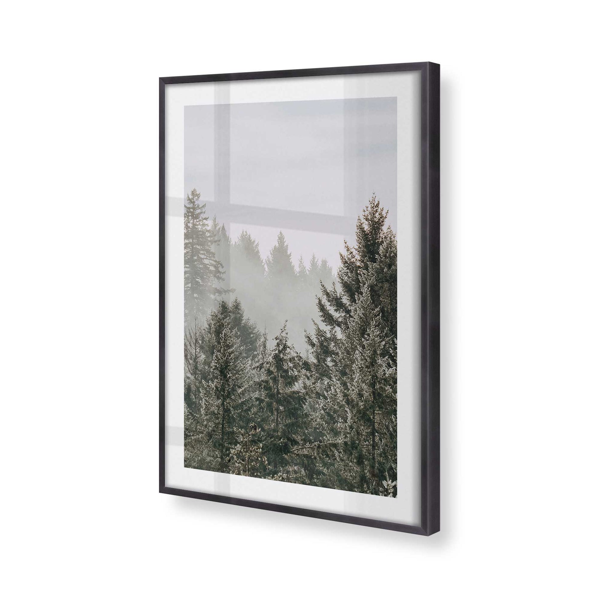 [Color:Weathered Zinc], Picture of art in a Weathered Zinc frame of the corner