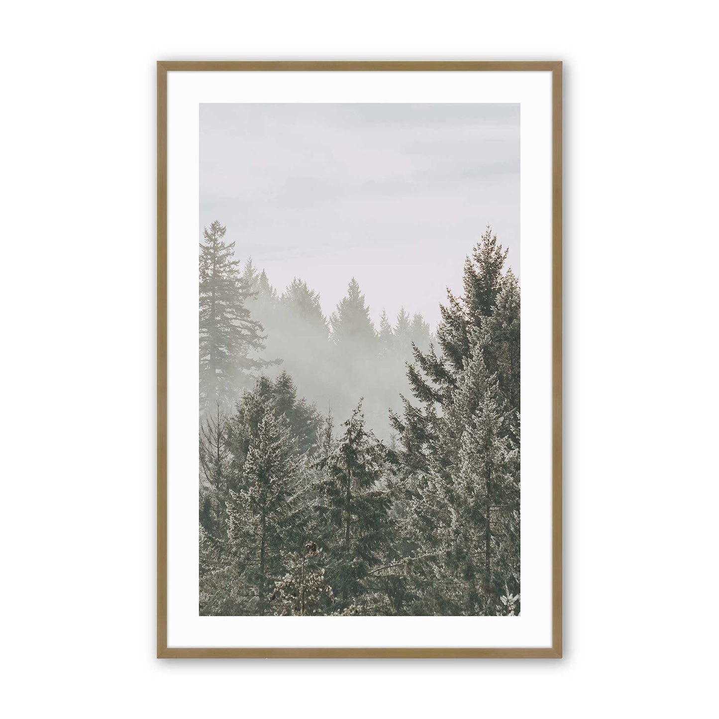 [Color:Brushed Gold], Picture of art in a Brushed Gold frame