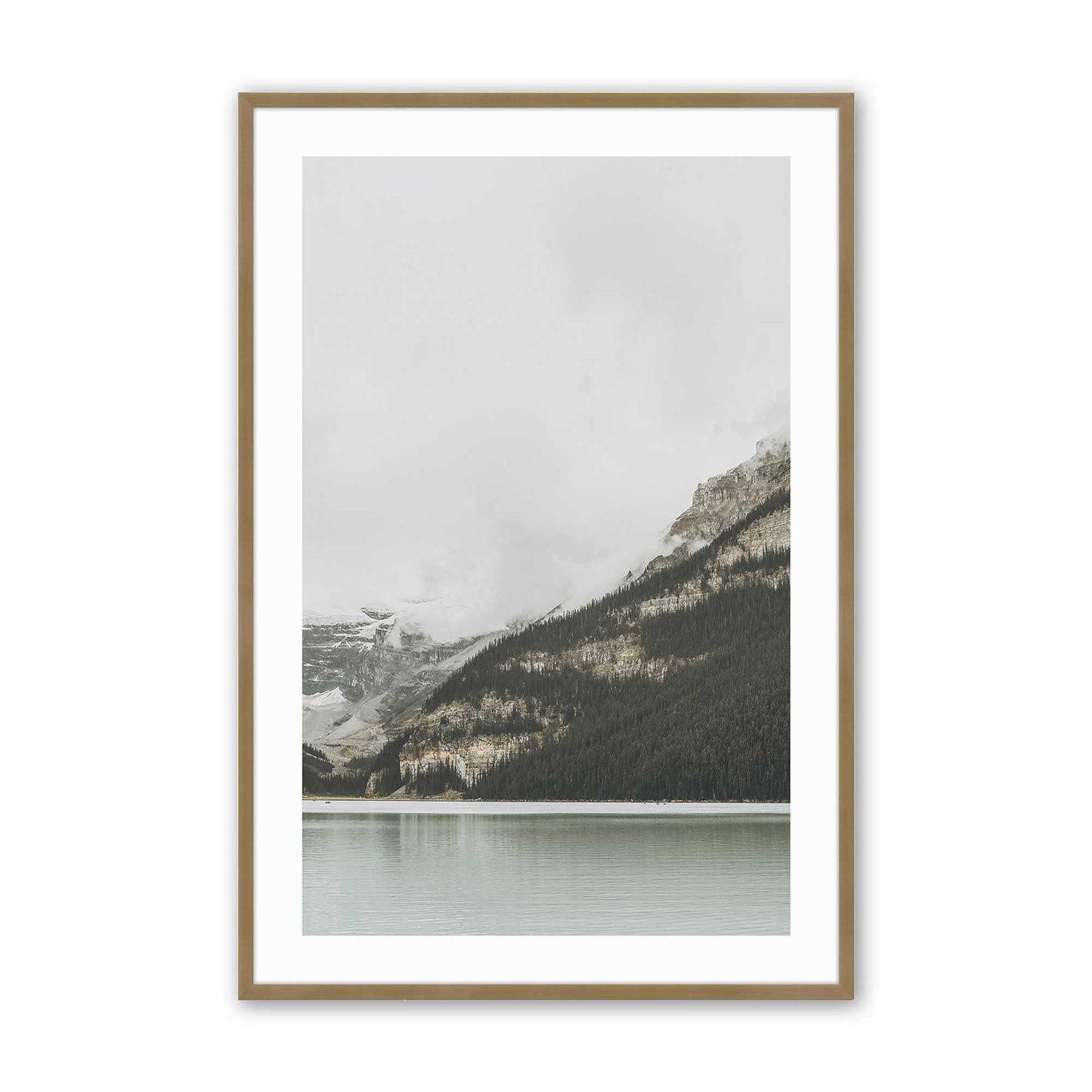 [Color:Brushed Gold], Picture of art in a Brushed Gold frame