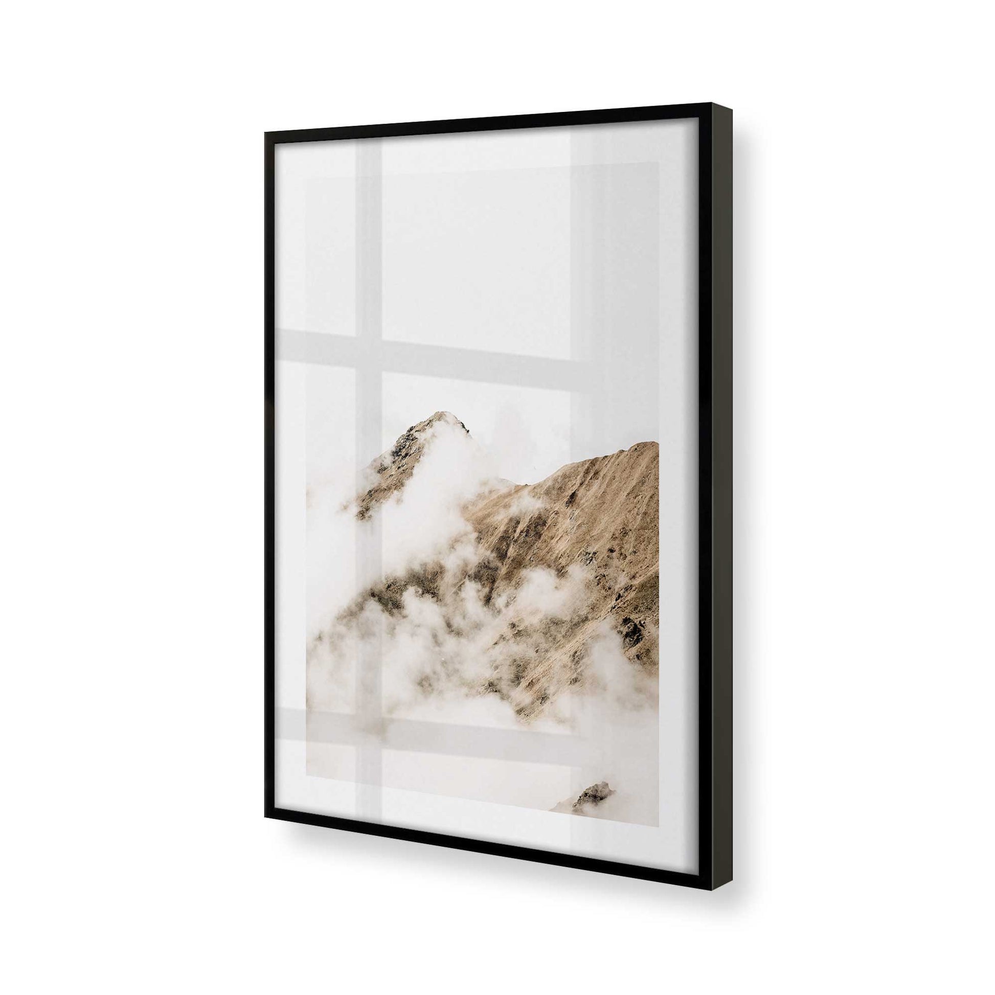 [Color:Satin Black], Picture of art in a Satin Black frame of the corner