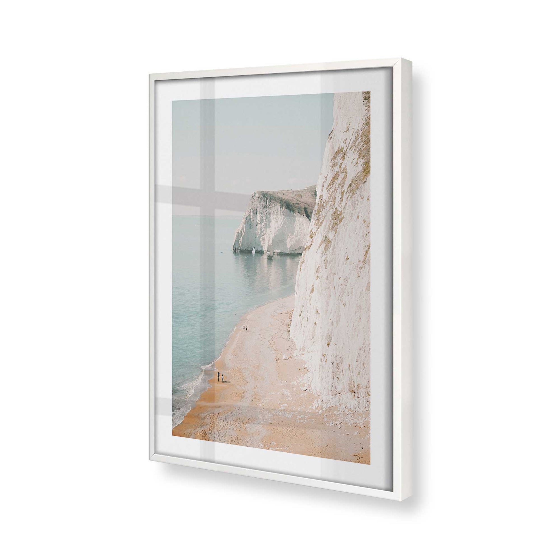 [Color:Opaque White], Picture of art in a Opaque White frame of the corner
