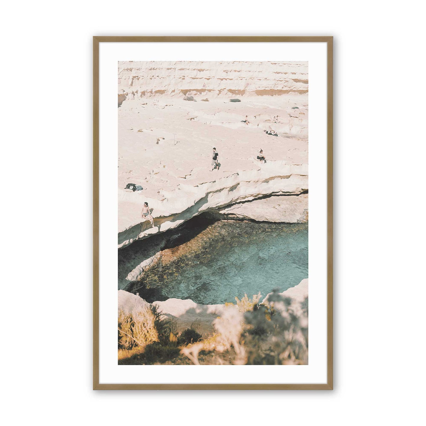 [Color:Brushed Gold], Picture of art in a Brushed Gold frame